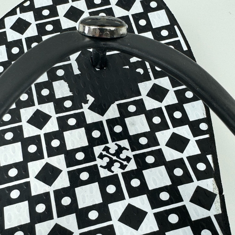 Tory Burch Black and White Sandals - Picture 10 of 14